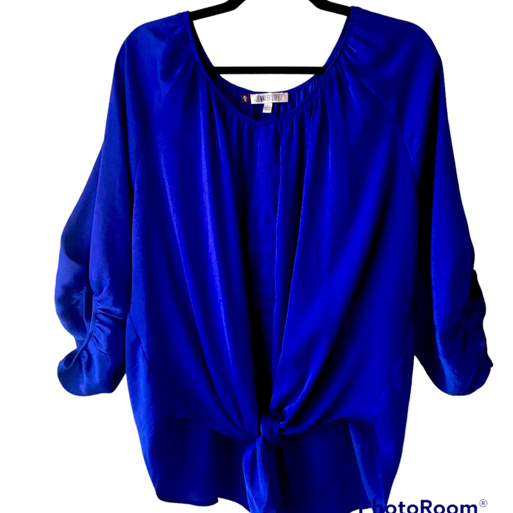 Royal Blue Jennifer Lopez Blouse top